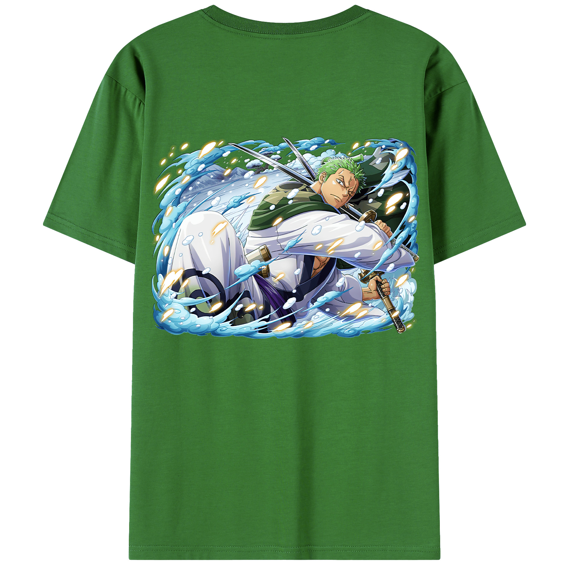 ワンピース ロロノア・ゾロ ONE PIECE Roronoa Zoro レディース半袖Tシャツ(バックプリント)